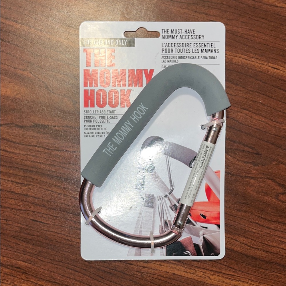 Pink & Gray The Mommy Hook Stroller Assistant